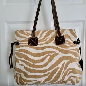 DOONEY AND BOURKE Stylish Zebra 🦓 Print Tote Bag *Summer Bag* ☀️ EUC ☀️